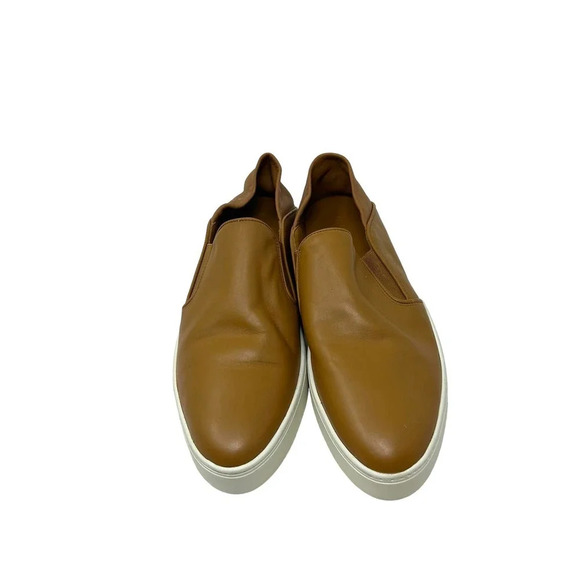Vince Garvey Slip-on Sneakers In Wheat Cognac Leather Size‎ 9 - Picture 2 of 12